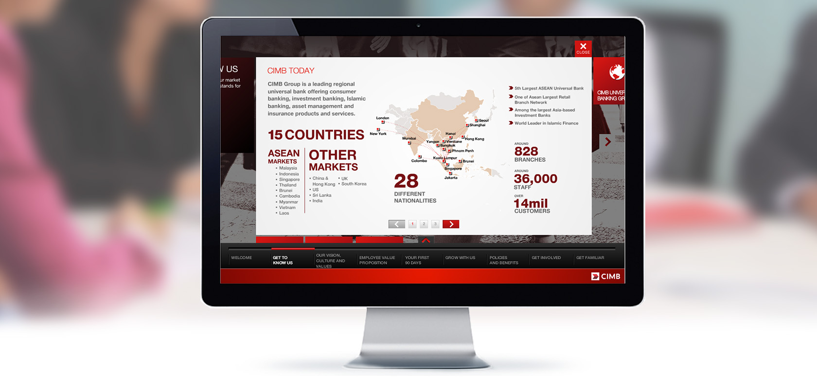 CIMB Group UX/UI website design Malaysia