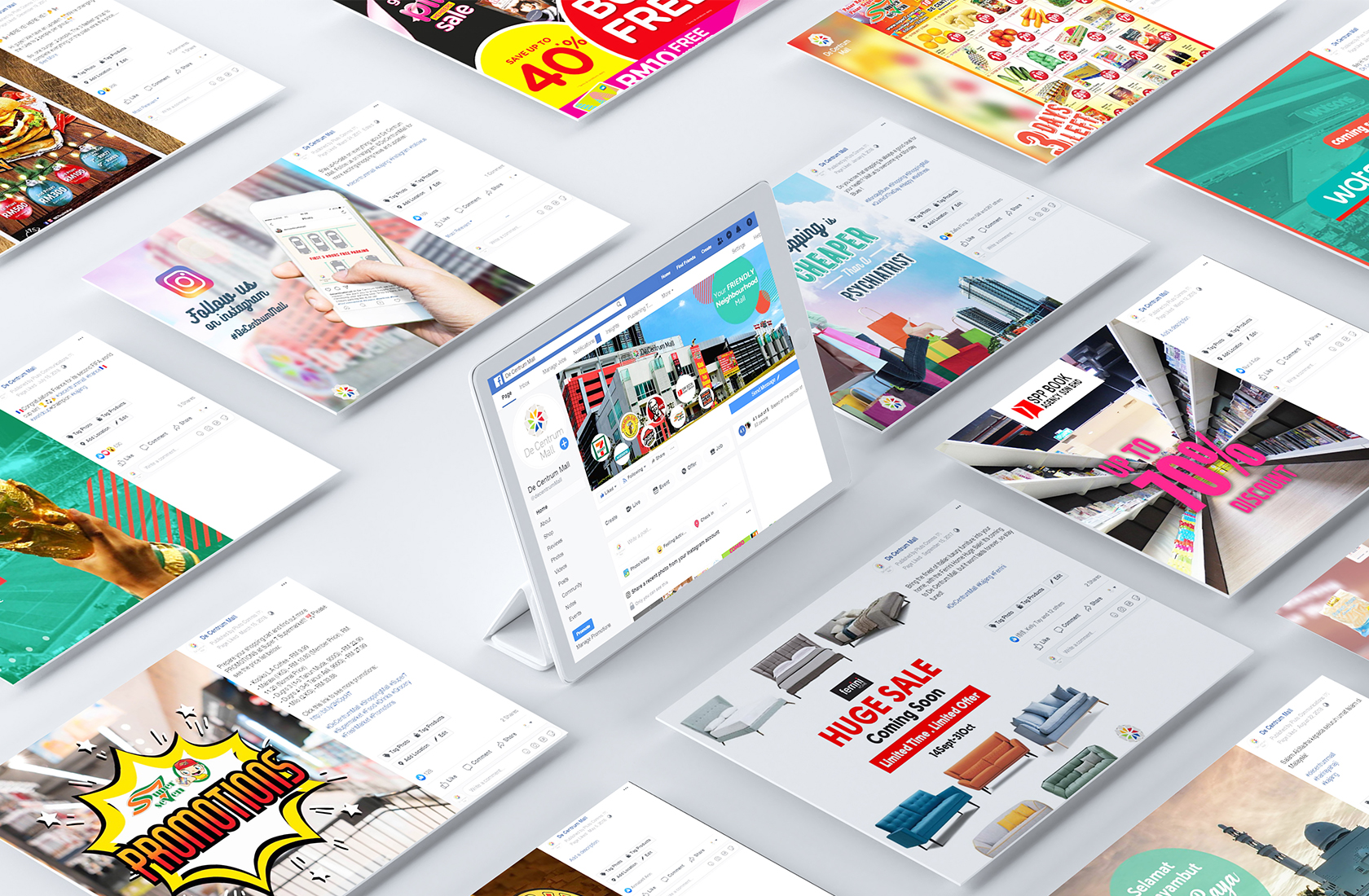 De Centrum Shopping Mall Facebook & Instagram Content Creation