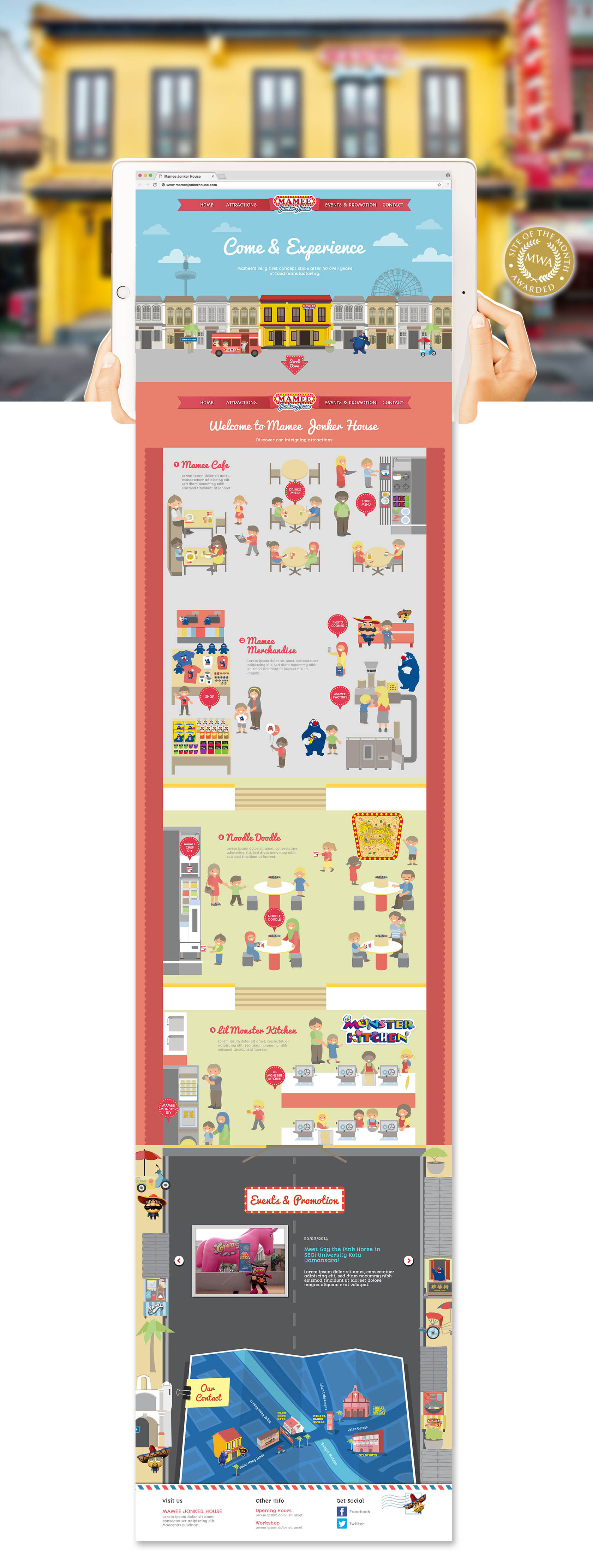 Mamee Jonker House Website Design