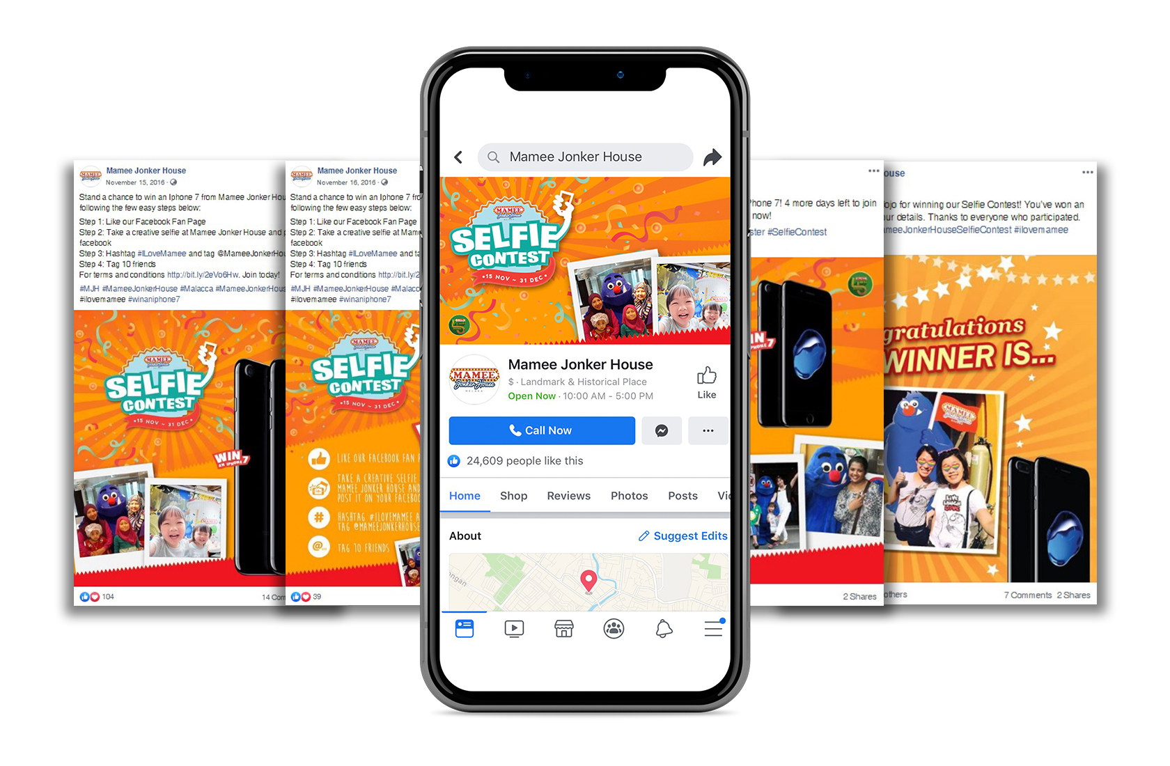 Mamee Jonker House Social Media Selfie Contest Management